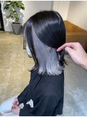 インナーカラー ホワイト×ブラック
