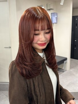 ベレーザ 渋谷(BELEZA) 13004ラベンダーミルクティーワインレッドボブチェリーレッド