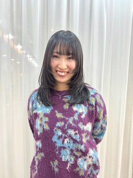 エトネ ヘアーサロン 仙台駅前(eTONe hair salon) medium【ザクザクレイヤー×内巻き】