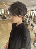 大人可愛いショートボブ白髪ぼかし20代30代40代/大分