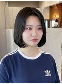 韓国ボブ/タンバルモリ/内巻きボブ/縮毛矯正/髪質改善/顔周り
