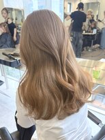 サンクプロジェクト(cinq PROJECT)&nbsp;ラベンダーミルクティーグレージュ韓国風顔まわりレイヤー原宿