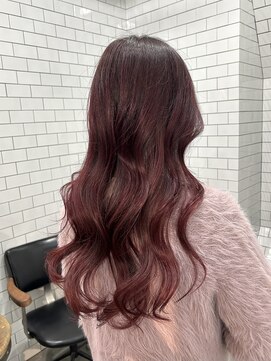 レガーレ(Legare) 【広島韓国ヘア】韓国レイヤーカット×暖色チェリーレッド