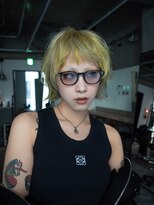 ギークス(GEEKS)&nbsp;【GEEKS渋谷】ハッシュボブ/デザインカラー/冬カラー/ボブウルフ