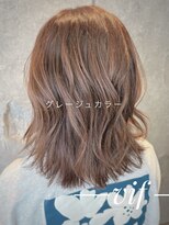 ヘアーデザイン ヴィフ(HAIR DESIGN vif)&nbsp;セミロング×グレージュカラー