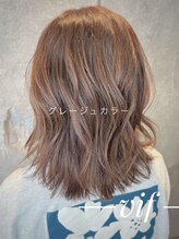 ヘアーデザイン ヴィフ(HAIR DESIGN vif)&nbsp;セミロング×グレージュカラー