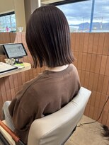 ヘアーザラブズラフズ オーガニカ 北九州(HAIR THE LOVES LAUGHS ORGANICA)&nbsp;パッっとロブ×ブラウンベージュ