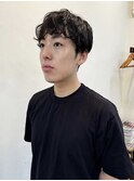 刈り上げマッシュパーマスタイル