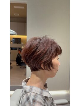 ルネア 蕨(LUNEA) オレンジショートボブ