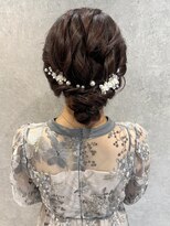 ラミエバイメルト 下北沢(lamie by melt)&nbsp;花田結婚式ヘアセットお呼ばれヘアアレンジシニヨン成人式下北沢