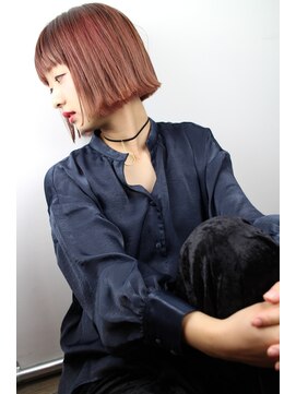 ジャコ ヘアー(jako HAIR) (jako)ピンクバイオレット切りっぱなしボブ