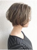 エアリー　似合わせ　大人　前下がり　くびれ　ショートボブ