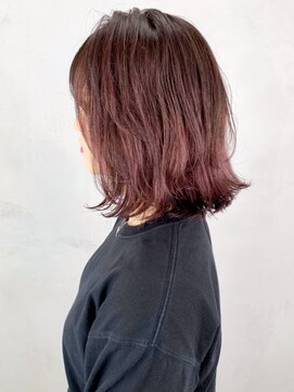 アルバム 銀座(ALBUM GINZA) ラベンダーボブ_スリークボブ厚めバングローライト_ba286913