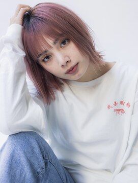 アリエッタ(aRietta) 【aRietta大田涼華】切りっぱなしボブ　ピンクカラー