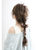 【HAIR Oneなや】結婚式 お呼ばれ ドレスヘア 編みおろし