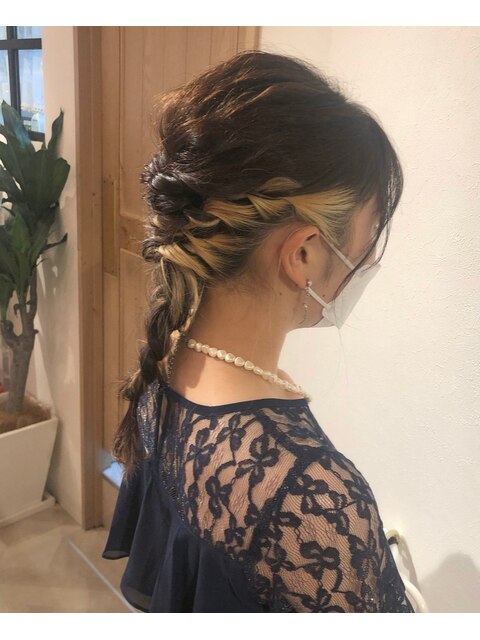 20代・30代・40代似合う小顔ヘアアレンジ♪二次会ブライダル花嫁