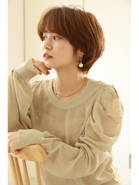 エクリフルール(equri fleur) 【イルミナカラー】マッシュウルフ×オレンジブラウン