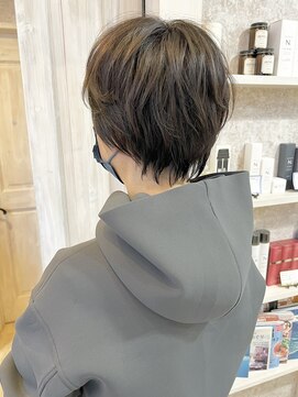 キャアリー(Caary) 福山市美容室Caary カジュアルショート  簡単スタイリング♪
