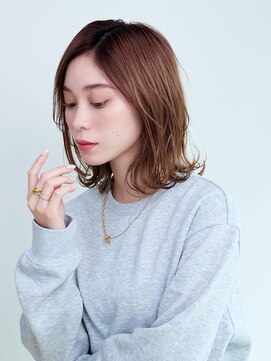 ユニックス イオンモール北戸田店(UNIX) 【40代髪型】外ハネくびれヘア[グレージュ/ニュアンスカラー]