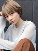 シルクベージュ×大人っぽショート
