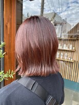 キュオンシア(CUEON. ciea)&nbsp;切りっぱなし×ボルドー