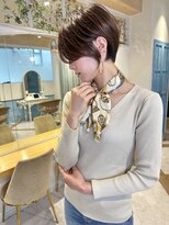 ロンド ストラーダ 心斎橋(Lond strada)&nbsp;ショート×ハイライト白髪ぼかし×シルキーベージュ[心斎橋]