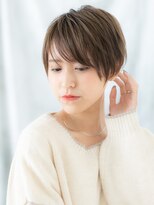 ドクターズサロン LAB 小山店&nbsp;斜めバング大人かっこいい小顔束感ショートf小山20代30代40代