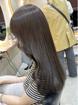 ヒビヲ(HIBIO) ハイライトカラーミルクティーベージュケアブリーチカラー30代