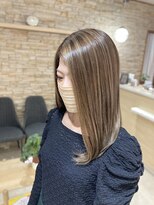 アロマ ヘアルーム 池袋店(AROMA hair room)&nbsp;バレイヤージュ×ベージュ×ハイライト