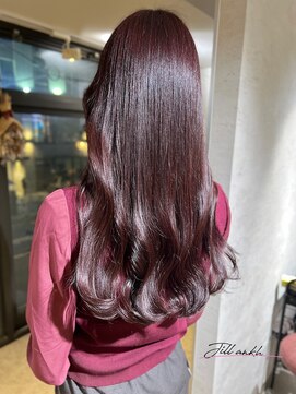 ジル アンク(Jill ankh) 《Jillankh 姫路駅前》ボルドーカラー パープル 艶感 韓国風