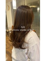 アッシュ アーティスティック スタジオ オブ ヘア(Ash artistic studio of hair) ロング×3Dカラー
