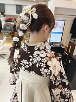 ヘアアンドデイスパ アグー(hair&dayspa AGU)&nbsp;【横須賀中央　AGU】編み下ろし　卒業式