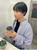 マッシュショート/割れない前髪カット/スッキリショートヘア