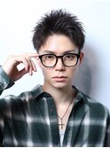 刈り上げスパイキーショートソフトツイストパーマ