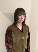 顔まわりカット/姫カット/トレンドヘア