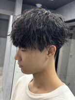 アンディ 御堂筋なんば店(ANDY)&nbsp;【無造作波巻きとツイストスパイラルMIXパーマ】中川誠也