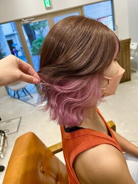 ネイロ 錦糸町(NeiRo) 魅力倍増カールセミディシアーカラーダークアッシュショートヘア