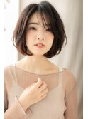 グレージュレイヤーカットこなれミディアムボブZ浦和30代40代