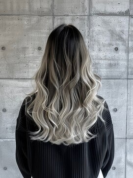 ネハス ナガオカ(nehus.nagaoka) バレイヤージュ/ブリーチ/こなれミディ/アンブレラカラー