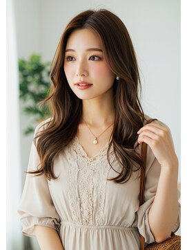 フルショウ 栄店(FURUSHO) 韓国風巻き柔らかレイヤーロング艶髪マロンベージュ