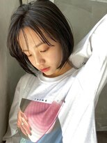 ロア ヘアーコーディネート 四条烏丸店(LoRE hair coordinate)&nbsp;ナチュラルボブ前髪あり30代40代50代ショートボブウルフカット