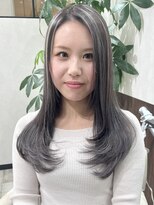 ベルヘアーデザイン 堺東(Belle hair Design)&nbsp;レイヤーカットアディクシーカラーオリーブハイライト堺東