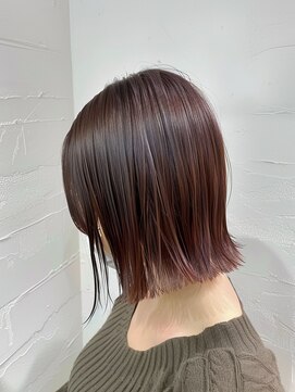 クラン(Chlan) 外ハネくびれヘア×ピンクブラウン