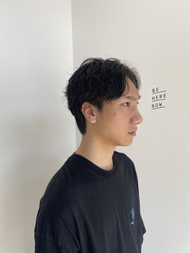 ビーヒアナウ N゜02 金沢鞍月店(BE HERE NOW) メンズニュアンスパーマ