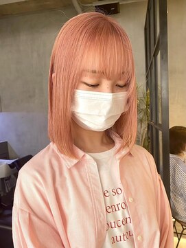 エリマ 武蔵小杉(elima) ョートカットくびれショート前下がりボブベージュカラー40代