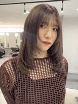 リムレスバイサンク 万代 新潟駅(LIMLESS by cinq)&nbsp;新潟ブリーチ1回ブリーチなしダブルカラーミルクティーベージュ*