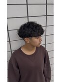 波巻きパーマ