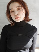 エインアンリー 明治神宮前(AIN.ANLY.) ☆大人ガーリーダークアッシュミディアムレイヤーカット韓国ヘア