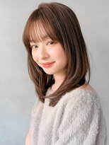 リヤン 表参道(lyann)&nbsp;シースルーバング外ハネボブモテ髪レイヤーカットうるツヤ