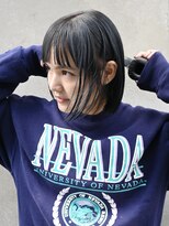 ディッセンバー 神宮前(December)&nbsp;前髪カットワイドバングマチルダボブネイビーグレー/渋谷